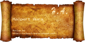 Halpert Aura névjegykártya